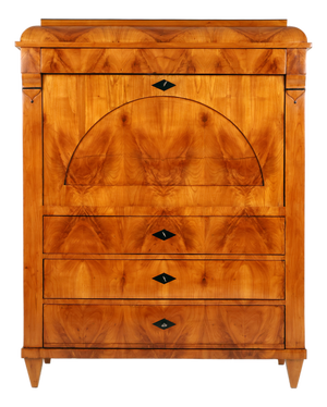 Biedermeier Secretaire Desk in Cherrywood, 1840