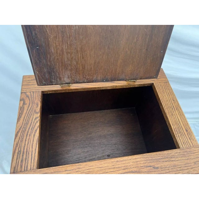 1970s Retro White Clad Cabinet Ice Box Style Top Bottom Storage Two Doors by SImmons For Sale In Palm Springs - Image 6 of 10