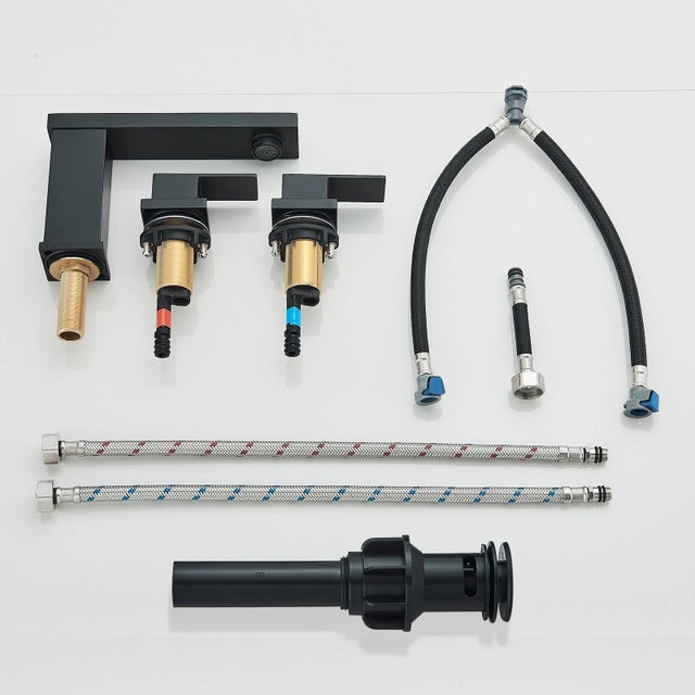 Faucet Type : Bathroom Sink Faucet Installation Type : Deck Mounted Installation Holes: 3 Hole Number of Handles: 2 Handle...