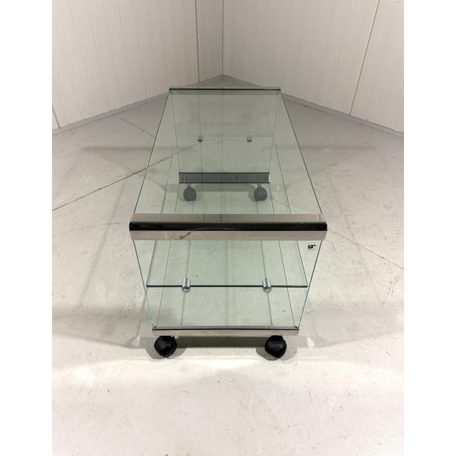 Silver Audio Rack by Pierangelo Gallotti for Gallotti & Radice, 1970s For Sale - Image 8 of 18