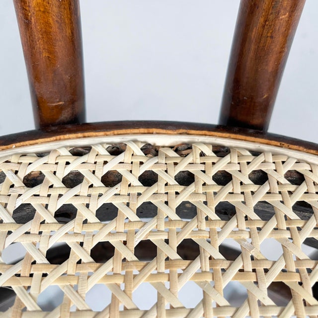 Italian Chairs in Wood and Straw, 1900s, Set of 4 For Sale - Image 13 of 17
