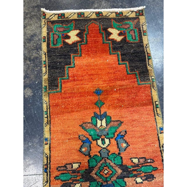 Turkish Yastik Rug 1'4" x 4' For Sale - Image 4 of 6
