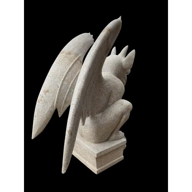 Large 20th Century Granite Gargoyle For Sale - Image 6 of 16