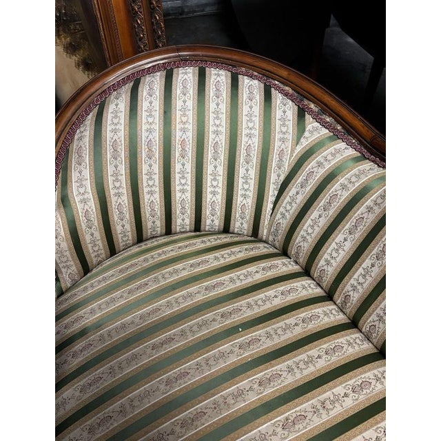 Victorian Walnut Framed Sofa with Cabriole Legs For Sale - Image 6 of 15