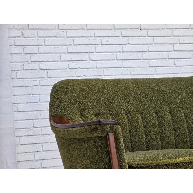 1970s Vintage Norwegian Three-Seater Sofa in Teak Wood, 1970s For Sale - Image 5 of 18