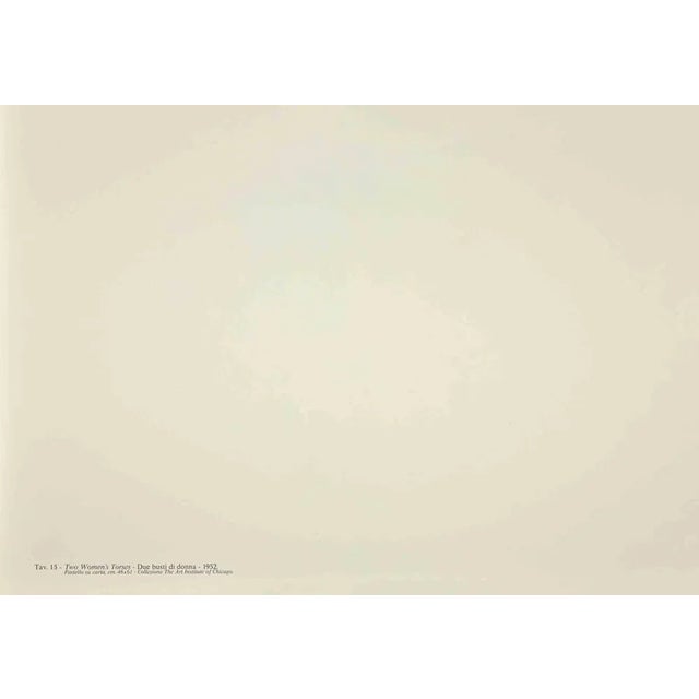 Two Women's Torses is an offset and lithograph print realized on Fabriano Paper after a drawing by Willem De Kooning of...