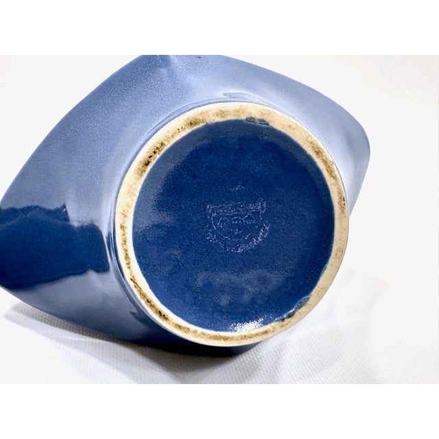Blue Mid-Century Vases and Bowl from Ditmar Urbach, 1970s, Set of 3 For Sale - Image 8 of 14