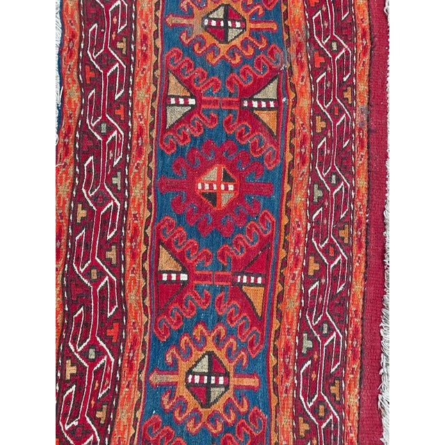 Vintage Shahsavand Soumak Kilim For Sale - Image 14 of 17