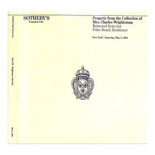 Property From the Collection of Mrs. Charles Wrightsman (1919-2019) Removed From Her Palm Beach Residence Sotheby's New York 1984 For Sale