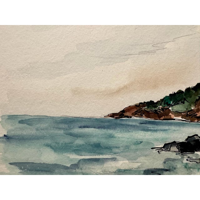 Original watercolor on paper by Henry Emil Salloch, also known as Heinz Emil Salloch, the German-born American artist and...