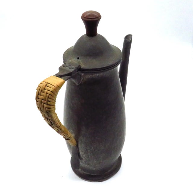 Wood Vintage Liberty Tudric Pewter Ewer For Sale - Image 7 of 11