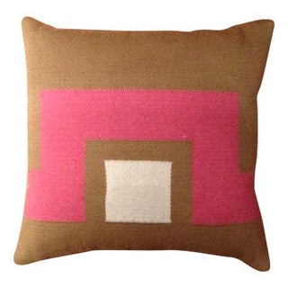 Jonathan Adler Geometric Wool Pillow For Sale