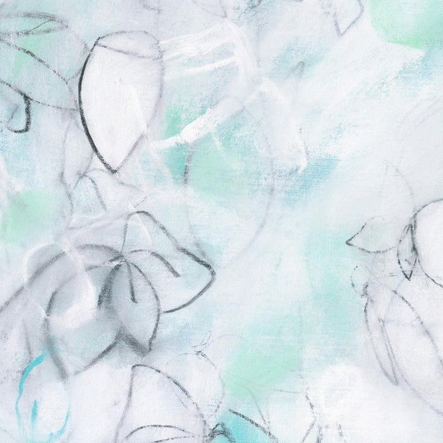 Contemporary Float No.12 - Layered Abstract Botanical Drawing on Paper in Soft Neutral Palette For Sale - Image 3 of 5