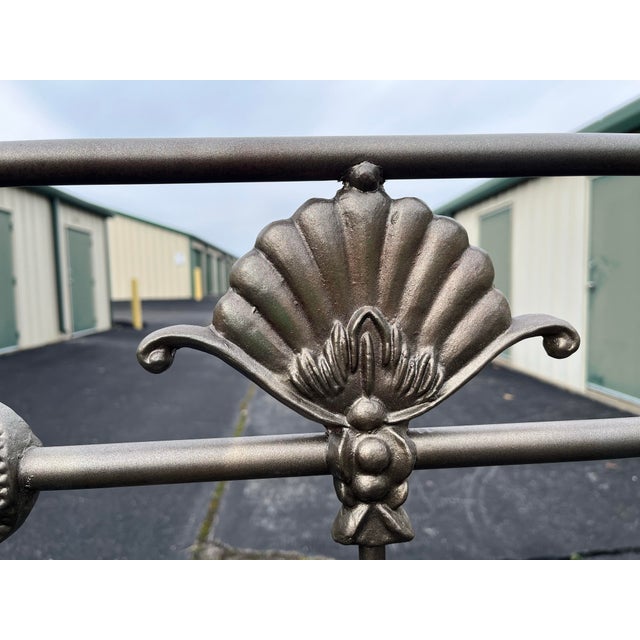 Victorian Brass Queen Bed Frame For Sale - Image 4 of 12