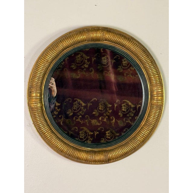 Late 19th Century Italian Giltwood Circular Mirror For Sale In Los Angeles - Image 6 of 11