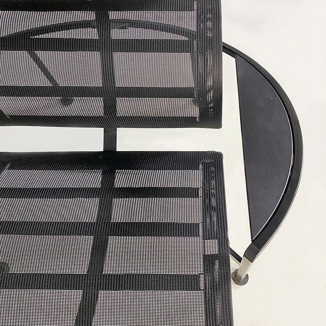 Italian Modern Black Signorina Chan Armchairs attributed to Carlo Forcolini for Alias, 1986, Set of 4 For Sale - Image 11 of 18