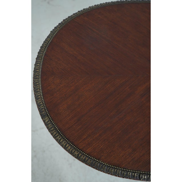 Vintage Mahogany Marquetry Inlaid Side Table For Sale - Image 14 of 15
