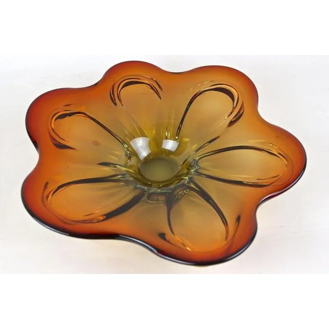 Amber Murano Glass Centerpiece, 1970s For Sale - Image 4 of 18