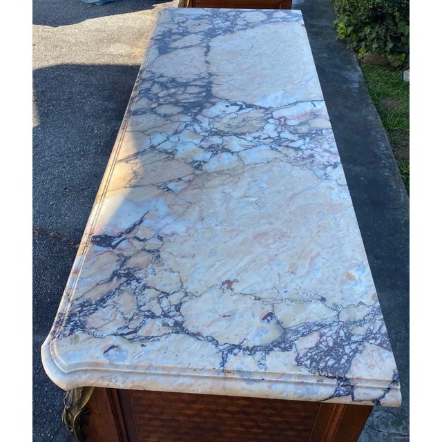 Early 20th Century Pair of Singed Linke Bronze Mounted Parquetry Commodes, Francois Linke, Paris Fr For Sale - Image 10 of 14