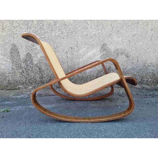 Mid-Century Modern Dondolo Rocking Chair by Luigi Crassevig, 1970s For Sale - Image 16 of 18