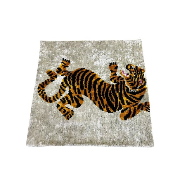 Velvet Silk Lumbar Cushion Cover with Rainbow Design, 2000s For Sale - Image 11 of 11