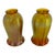 Steuben Pair of Antique Steuben Gold Aurene Tulip Shaped Art Glass Shades C1920 For Sale - Image 4 of 7