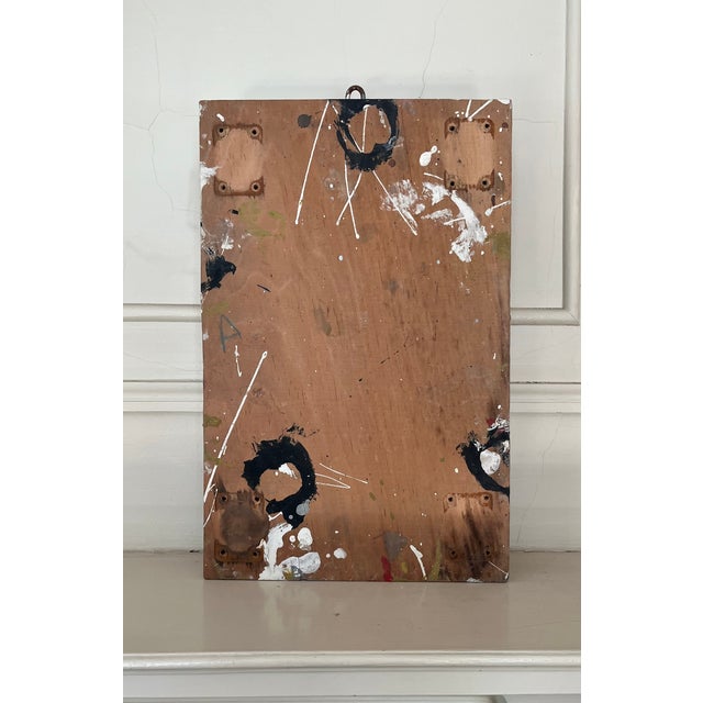 George S. Rennie III (American 1940 - 2022) Mid-Century Modern Mixed Media Construction Abstract Drip Painting Circa 1965 For Sale - Image 15 of 15
