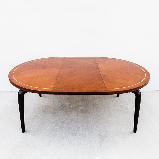 American Studiocraft Walnut & Ebonized Mahogany Dining Table From a Killingsworth Home For Sale - Image 11 of 15