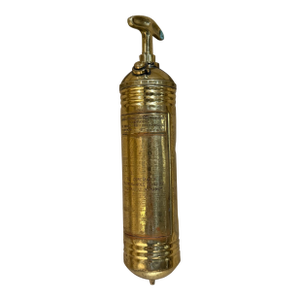 Antique Pyrene Brass Fire Extinguisher Vintage