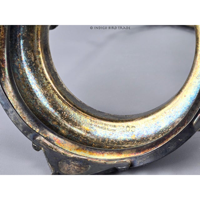 1880's Victorian Silverplate Pickle Castor Jar and Tongs by Simpson Hall Miller and Co For Sale - Image 9 of 10