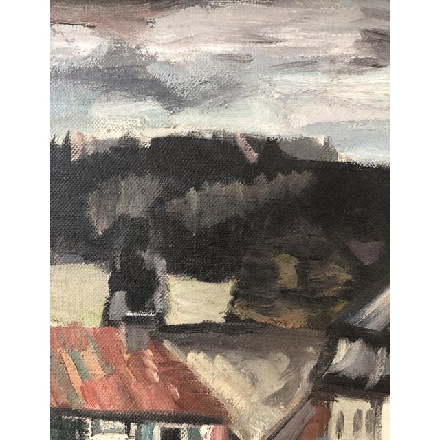 Lucien Schwob, Le Brassus, Vallée de Joux, 1930, Oil on Canvas, Framed For Sale - Image 4 of 12