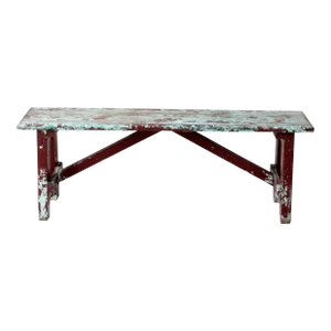 Antique Primitive Painted Bench