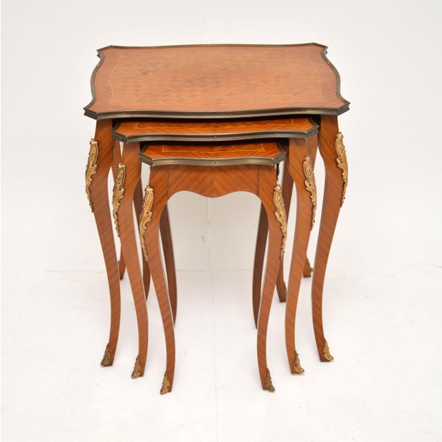 A beautiful and elegant French Louis XV style nest of tables, dating from around the 1920-30’s period. The quality is...