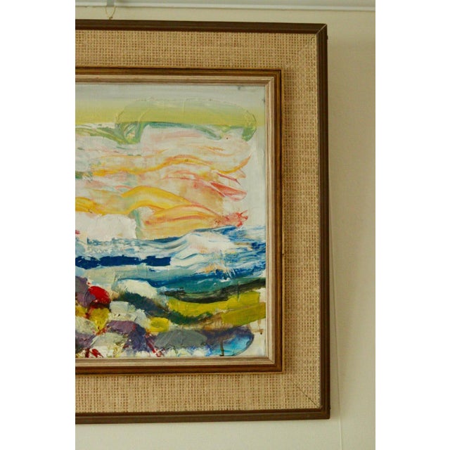 Mid-Century Modern Bengt Arne Linderos, Landscape, 1960s, Oil on Canvas, Framed For Sale - Image 3 of 11
