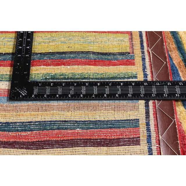 Textile Vintage Persian Gabbeh Rug, 04'07 X 06'05 For Sale - Image 7 of 10