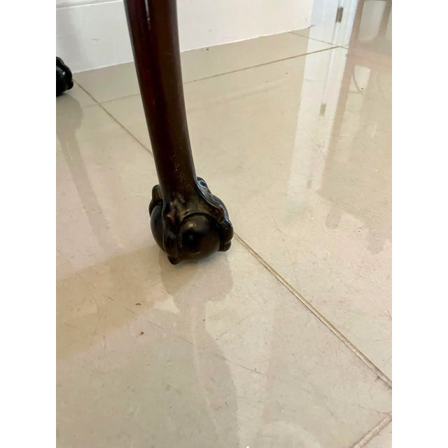 Brown Antique Carved Mahogany Centre Table For Sale - Image 8 of 10