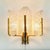 Mid-Century Modern Large Scandinavian Glass & Brass Leaf Wall Light attributed to Carl Fagerlund for Orrefors, 1960s For Sale - Image 3 of 11