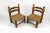 Mid-Century Modern Set of Low Straw Chairs attributed to Charles Dudouyt, France, 1940s For Sale - Image 3 of 10