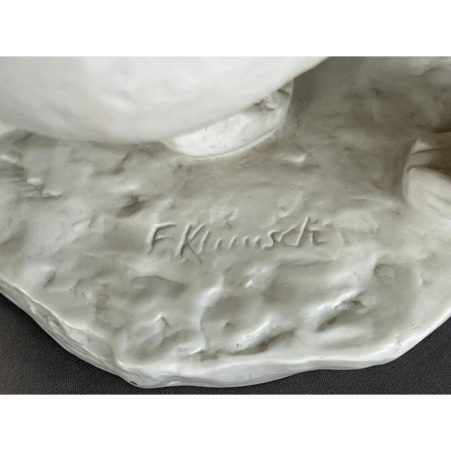 Ceramic Porcelain Sculpture of Squatting Woman by Fritz Klimsch for Rosenthal, 1940 For Sale - Image 7 of 10