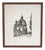 Sandro Varagnolo, Urban View with Basilica, 1970s, Artwork on Paper For Sale