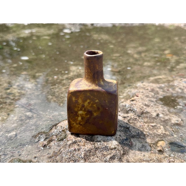 Free-Form Ceramic Art Vase in Earth Tones from Mobach-Keramik, Netherlands, 1960s For Sale - Image 11 of 18