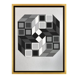 Mid 20th Century Micro Cosmos, Victor Vasarely For Sale