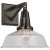 Chapman & Myers for Visual Comfort Signature Layton 10" Sconce in Bronze with Clear Glass For Sale