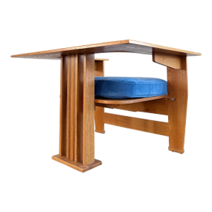 Sculptural Frank Lloyd Wright Style Oak Chair