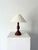 Turned Mahogany Table Lamp, Belgium, 1910s For Sale - Image 4 of 9