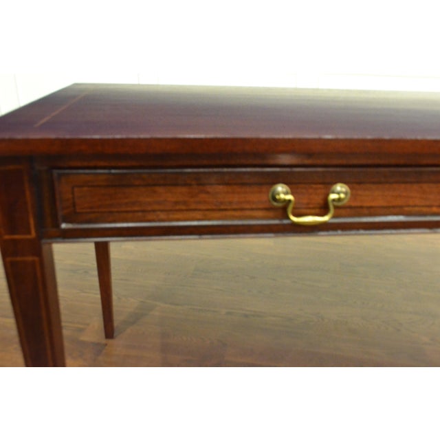 Mahogany Hepplewhite Writing Desk by Leighton Hall. Made-To-Order For Sale - Image 10 of 11