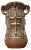 Vintage German Brutalist Bronze Totem Pot by Horst Dalbeck for HDV Dalbeck For Sale