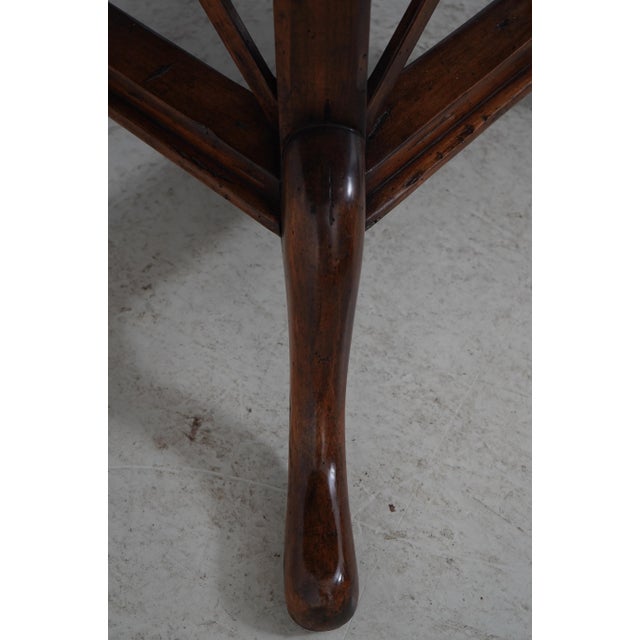 Guy Chaddok Round Distressed Dining Room Table For Sale - Image 9 of 18