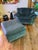 1990s 1990's Natuzzi Suede Lounge and Ottoman For Sale - Image 5 of 13