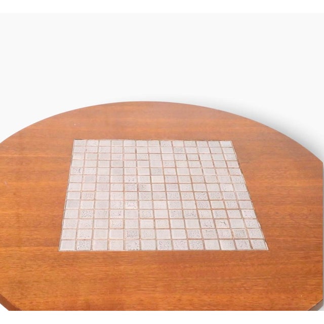 Wood Mid Century Lane Furniture Monte Carlo Series Tile Top End Table C. 1960's For Sale - Image 7 of 8